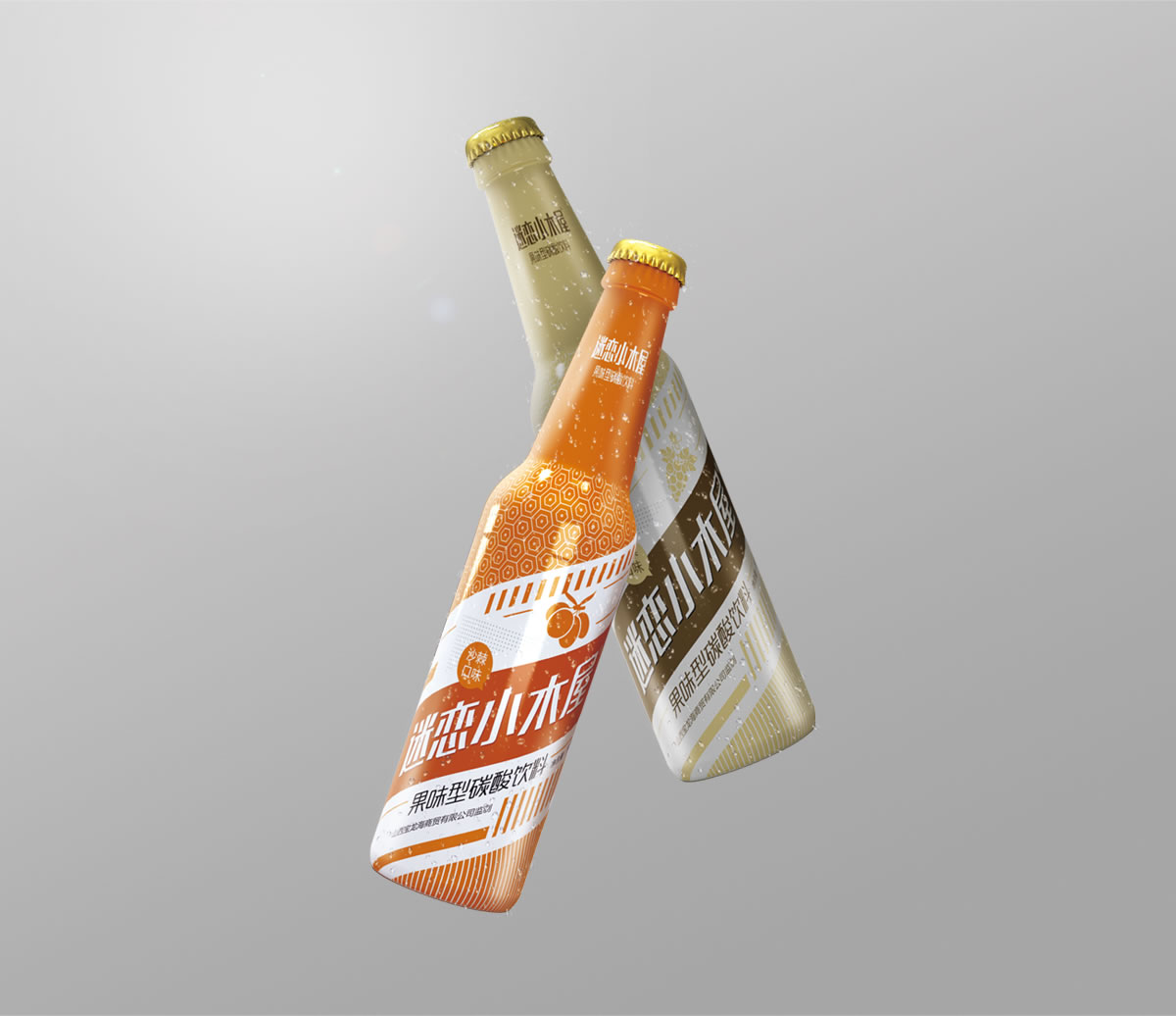 迷戀小木屋品牌包裝設(shè)計,品牌形象設(shè)計,瓶貼設(shè)計_全力設(shè)計