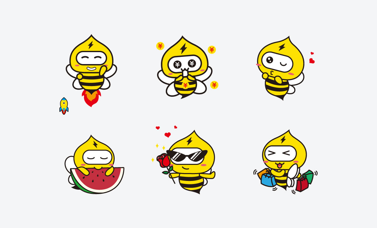 送電寶寶標志設(shè)計,送電寶寶吉祥物設(shè)計,送電寶寶品牌設(shè)計,送電寶寶卡通形象設(shè)計_全力設(shè)計