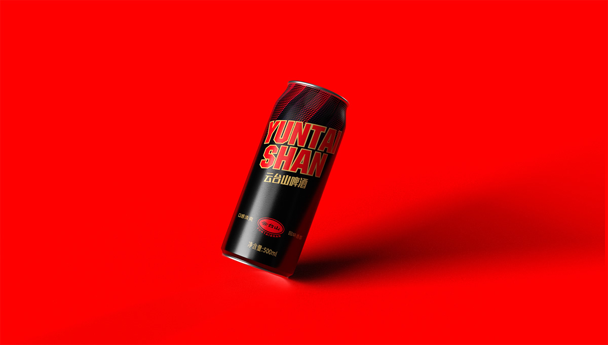 云臺山啤酒包裝設(shè)計,云臺山啤酒瓶貼設(shè)計,品牌包裝設(shè)計